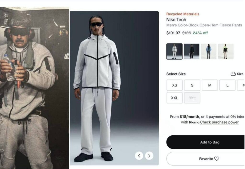 PILTUUDIS: see Nike’i dress muutus popiks pärast Maduro kinnivõtmist