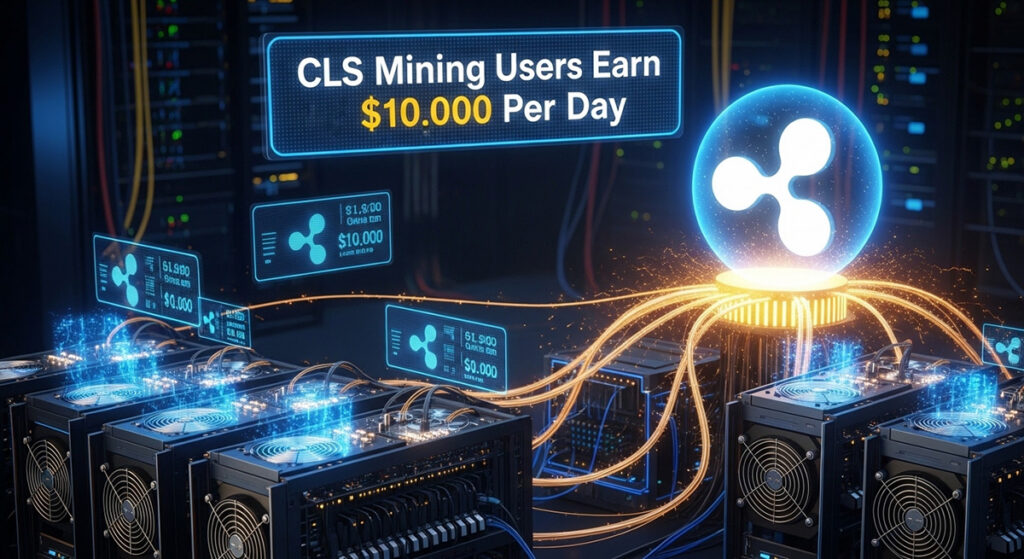 Alusta Bitcoini kaevandamise aktiveerimist XRP-ga – CLS Miningu kasutajad saavad teenida 10 000 dollarit päevas