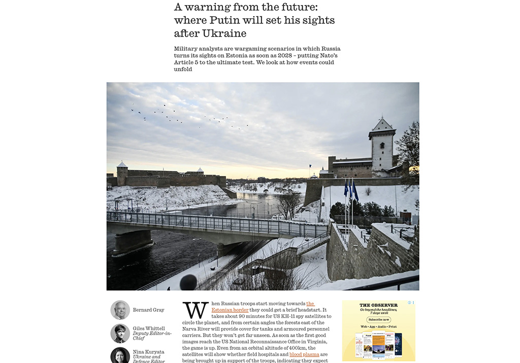 Venemaa ründab Eestit arvatavasti juba 2028. aastal – niimoodi võivad sündmused kulgeda