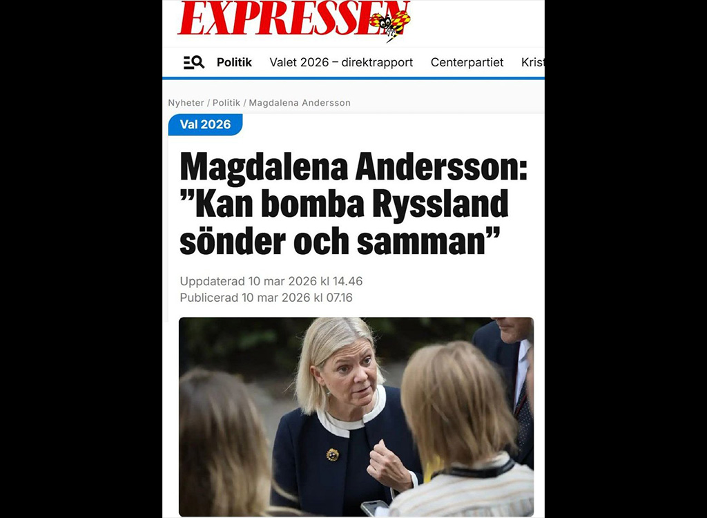 Rootsi kõrge poliitik vihjas tuumarelva kasutamisele Venemaa vastu