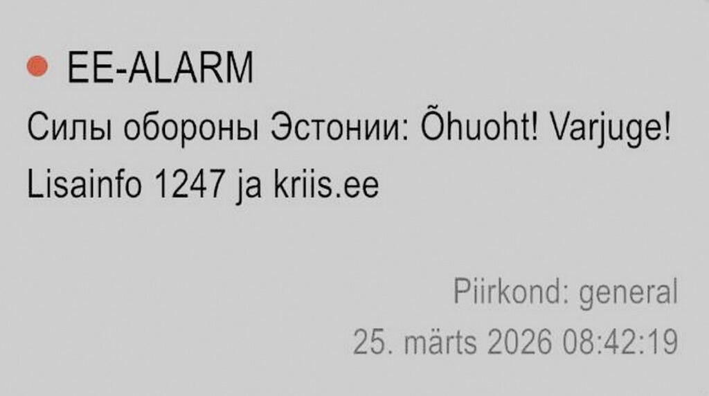 Paanika Eestis: riik saatis välja drooniohu teavituse, kästi varjuda