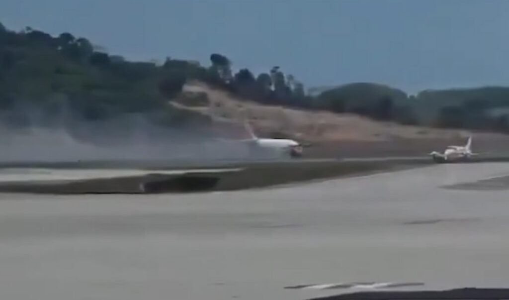 VIDEO: Tais Phuketis tuli lennukil maandudes esiratas alt ära, lennud on peatatud