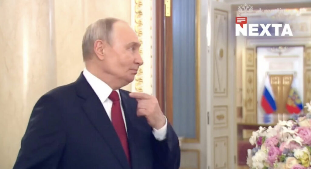 Putinist lasti eetrisse töötlemata video