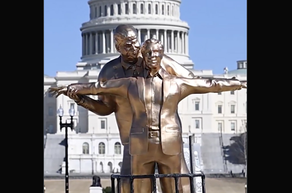 VIDEO: Trumpile ja Epsteinile püstitati Washingtonis mälestusmärk