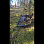 Soomes avaldati pilt ühest alla kukkunud Ukraina droonist – see oli otsapidi maa sees