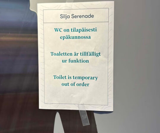 Soome reisilaeval on nii palju inimesi, et tualetid läksid umbe