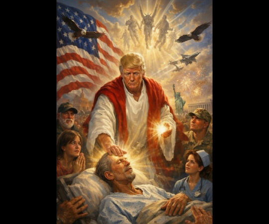 Trump kujutas end Kristusena