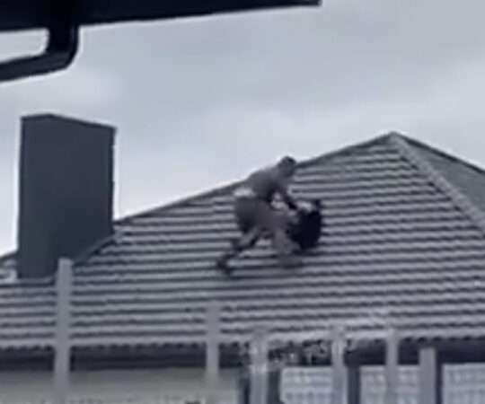 VIDEO: Ukraina värbamisametnikud läksid mehele katusele järgi