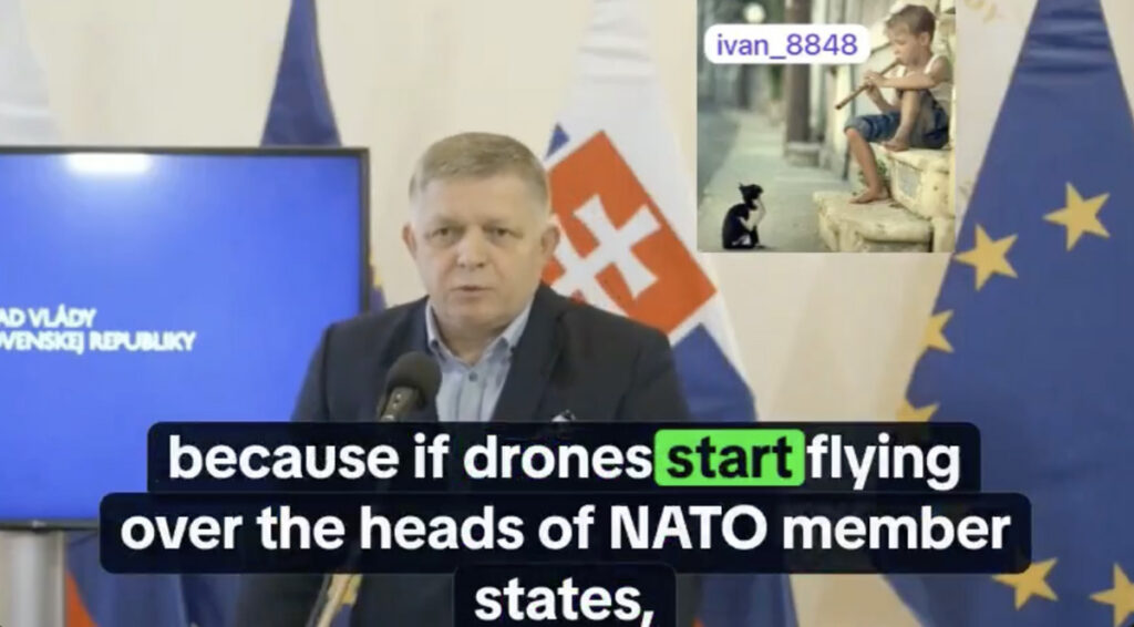Slovaki peaminister: Ukraina lennutab droone NATO riikide kohal, et need riigid sõtta tõmmata