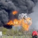 VIDEO: Ukrainas sai tabamuse naftabaas, puhkes suur tulekahju