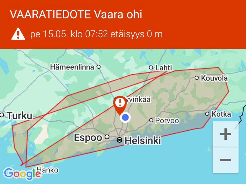 Soome drooniteavitus ei toiminud korralikult, häirekeskuse juht vabandab