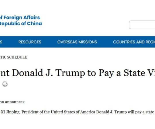 Trump sõidab Hiinasse, et otsida abi Iraani sõja lahendamiseks