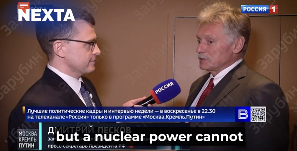 Kreml tuletas meelde, et Venemaal on tuumarelv, mida saab vajadusel kasutada