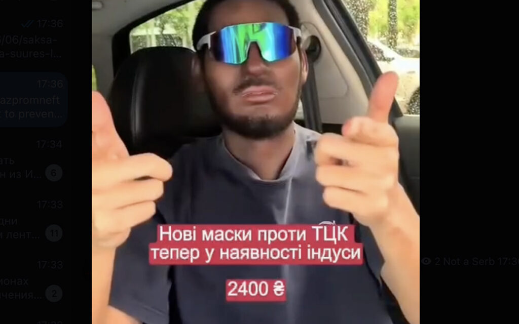 VIDEO: ukrainlastel on uus nipp, kuidas surma minekust pääseda – hindu mask