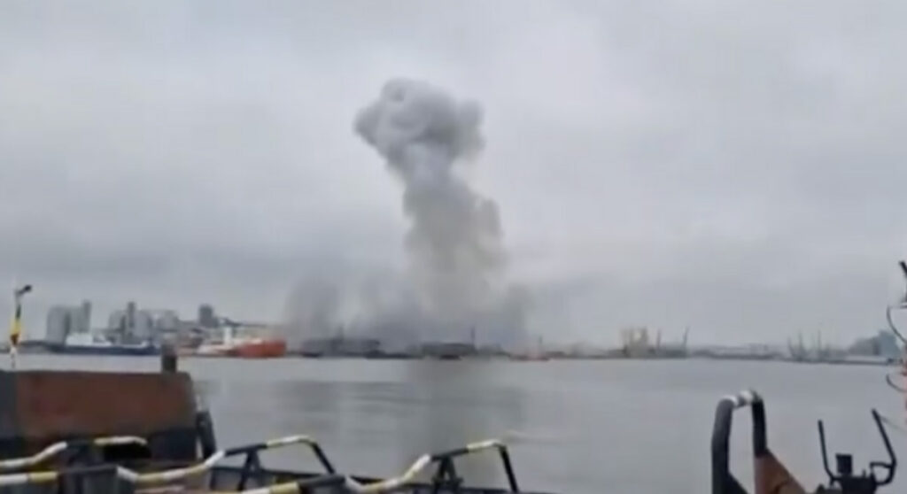 VIDEO: Rumeenia sadamas plahvatas Ukraina meredroon