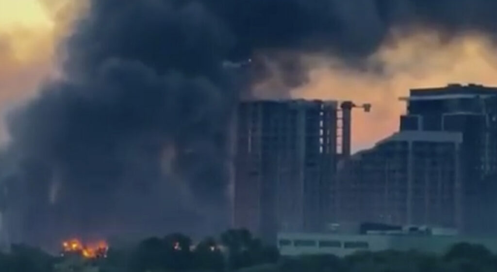 VIDEO: Kiievis sai tabamuse Ukraina kaitsetööstuse hoone