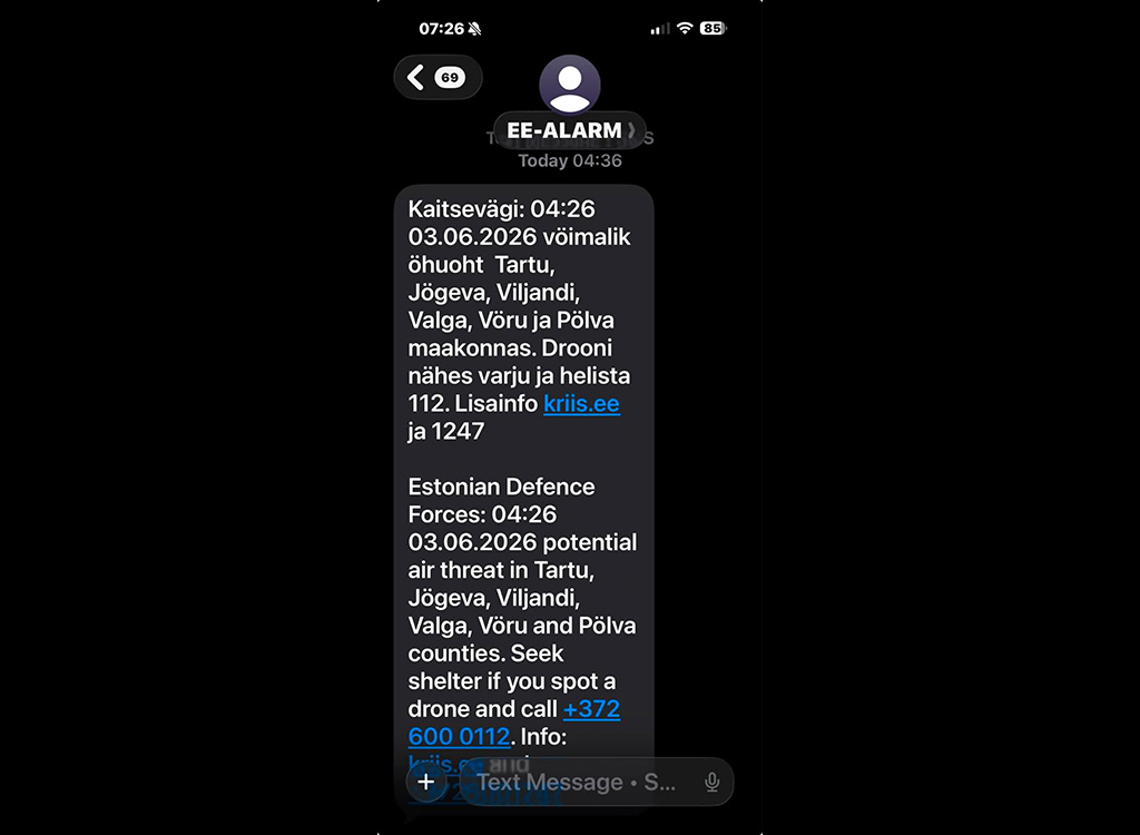 Eestis ja Lätis oli taas õhuhäire