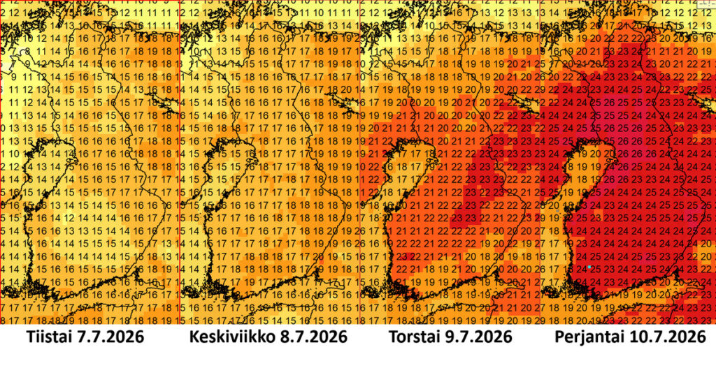 Soomes läheb ilm väga soojaks