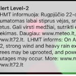 Leedus anti samuti tugeva tormi hoiatus, telefonidele edastati teade
