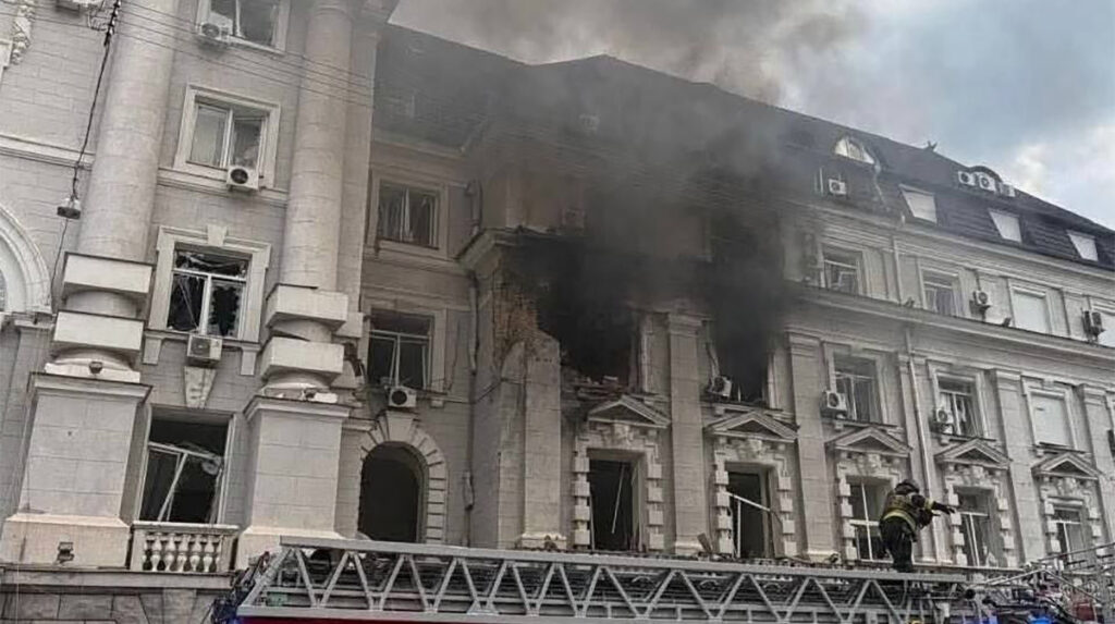 VIDEO: droon lendas Ukraina luurejuhi aknasse