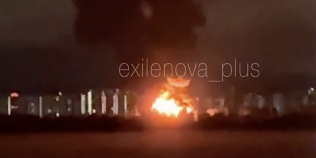 VIDEO: Ukraina korraldas suure droonirünnaku Peterburile, tabamuse sai naftaterminal