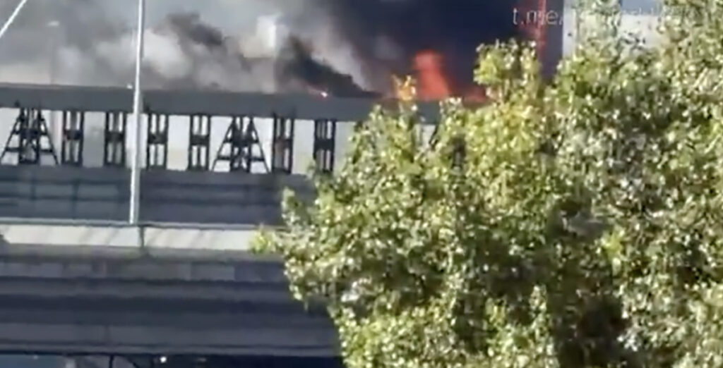 VIDEO: Kiievis sai tabamuse suur sild