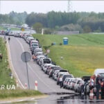 VIDEO: Ukraina ja Poola piiril on kilomeetrite pikkused järjekorrad